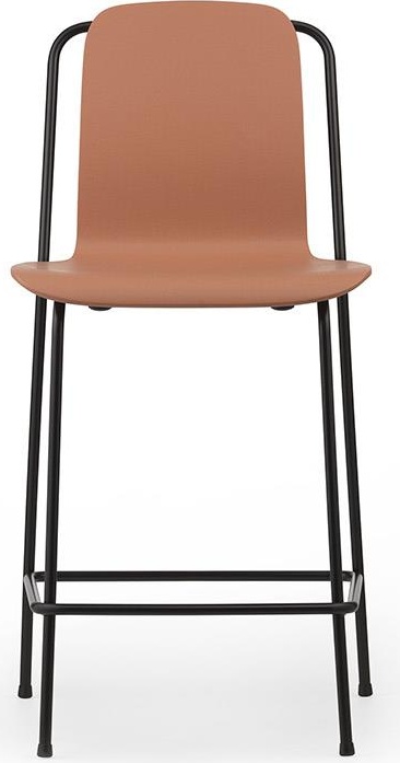 601957 Барный стул 65 см Черная сталь / коричневый Normann Copenhagen Studio - Вид №1