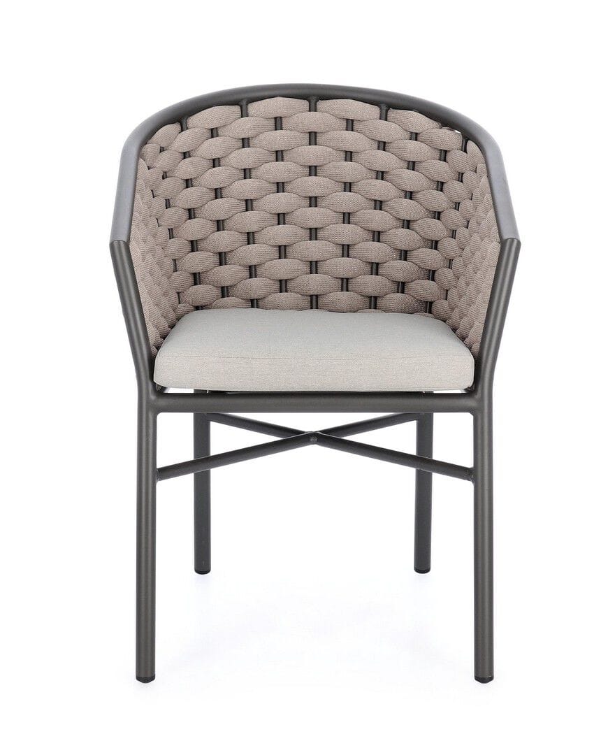 Веревочный штабелируемый садовый стул с подлокотниками BIZZOTTO MARGALIDA ARCH-00005680 - Вид №15