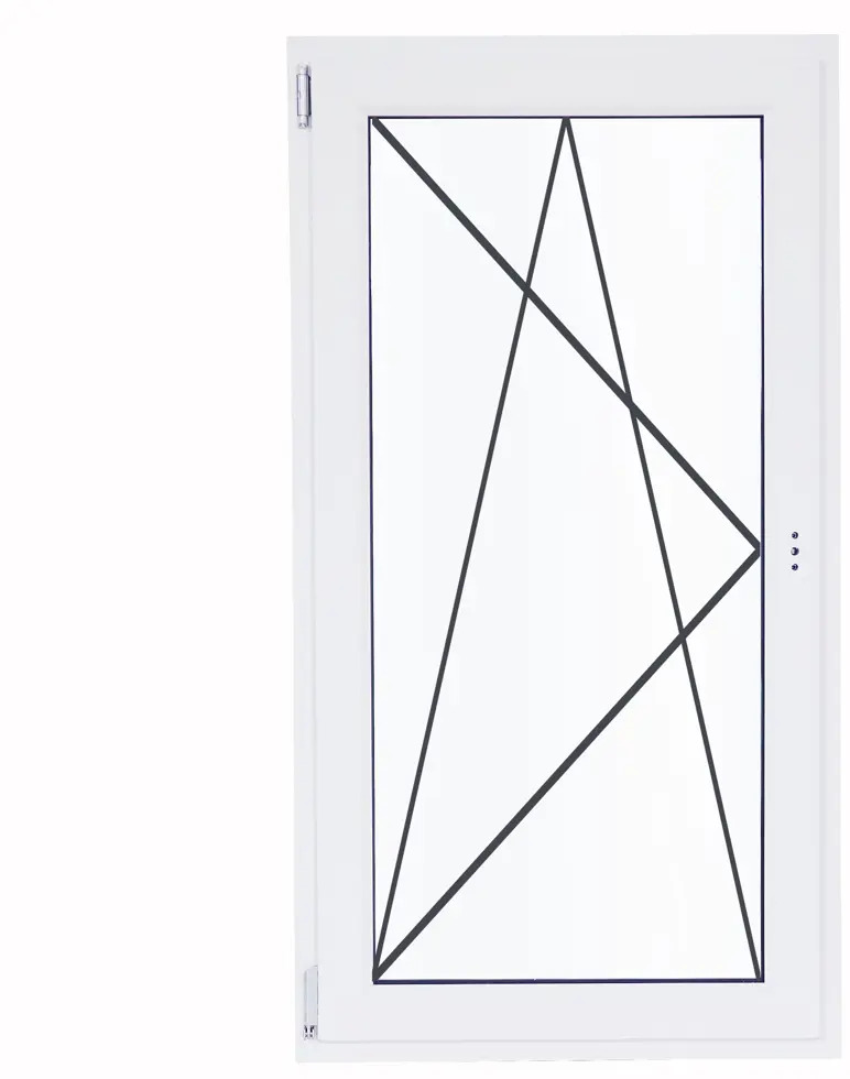 Окно пластиковое VEKA одностворчатое белое с поворотно-откидным механизмом 83117324