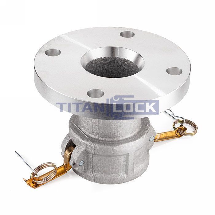 Камлок алюминиевый тип FC, розетка с фланцем 6", TL600FCAL TITAN LOCK  - Вид №3