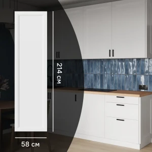 KONSENSA Фальшпанель Котлас белая для кухни в неоклассическом стиле 89387741