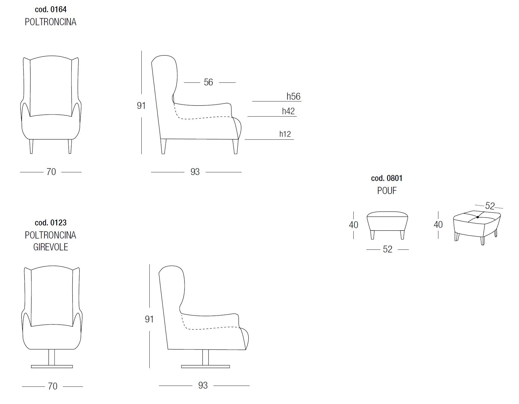 Вращающееся кресло с электрическим движением Egoitaliano Randy ARCH-00083713 - Вид №2