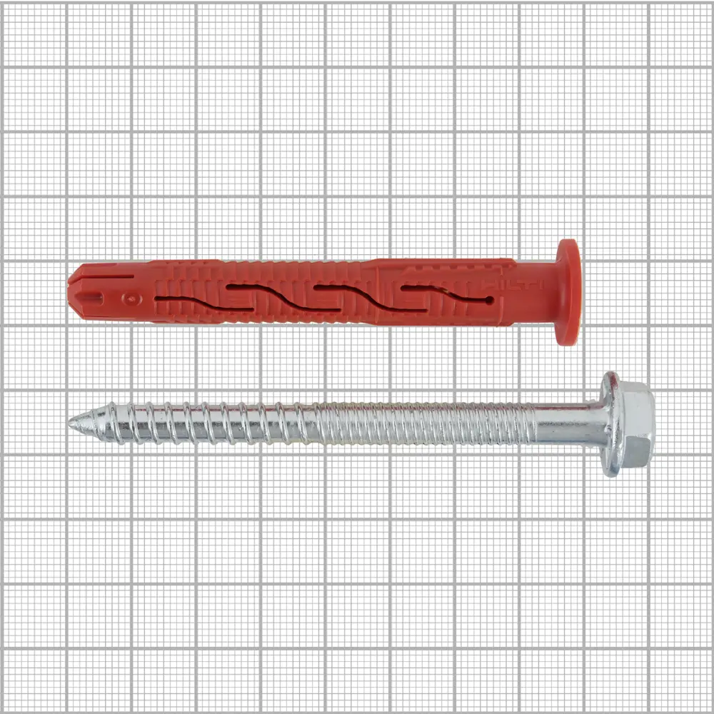 Дюбель фасадный Hilti HRD-H 10x80 мм нейлон/оцинкованная сталь цвет красный 4 шт. 82656576 STLM-2014546  - Вид №3