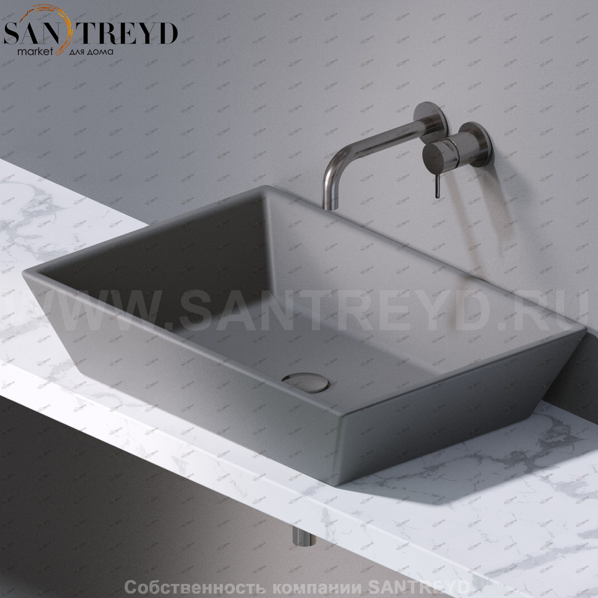 L292116 Накладная раковина на столешницу  прямоугольная A. e T. Italia PRISMA AeT ITALIA