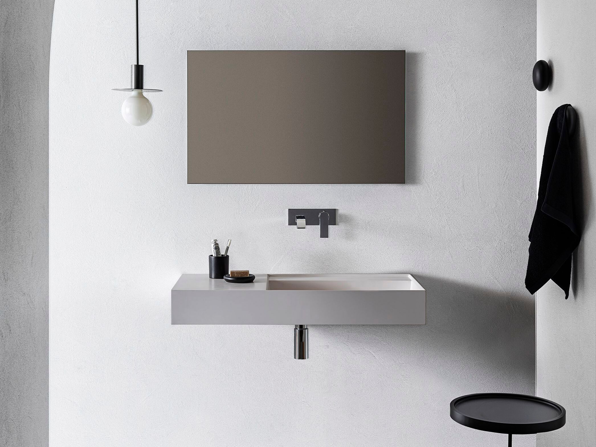 Прямоугольный подвесной одиночный умывальник Pirovano Element ARCH-00012485