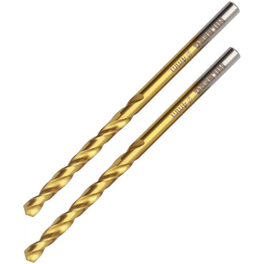 Сверло спиральное по металлу Hilberg CO040 4×75 мм (2 шт.) 89387094 STLM-1564919