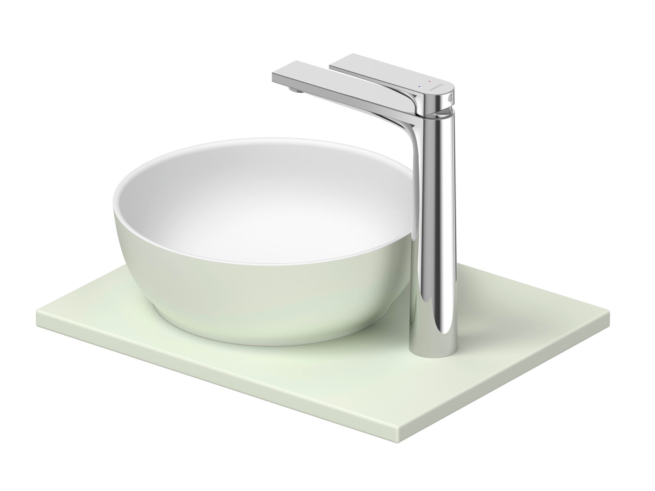 Керамическая столешница круглый умывальник Duravit Sivida ARCH-00000838