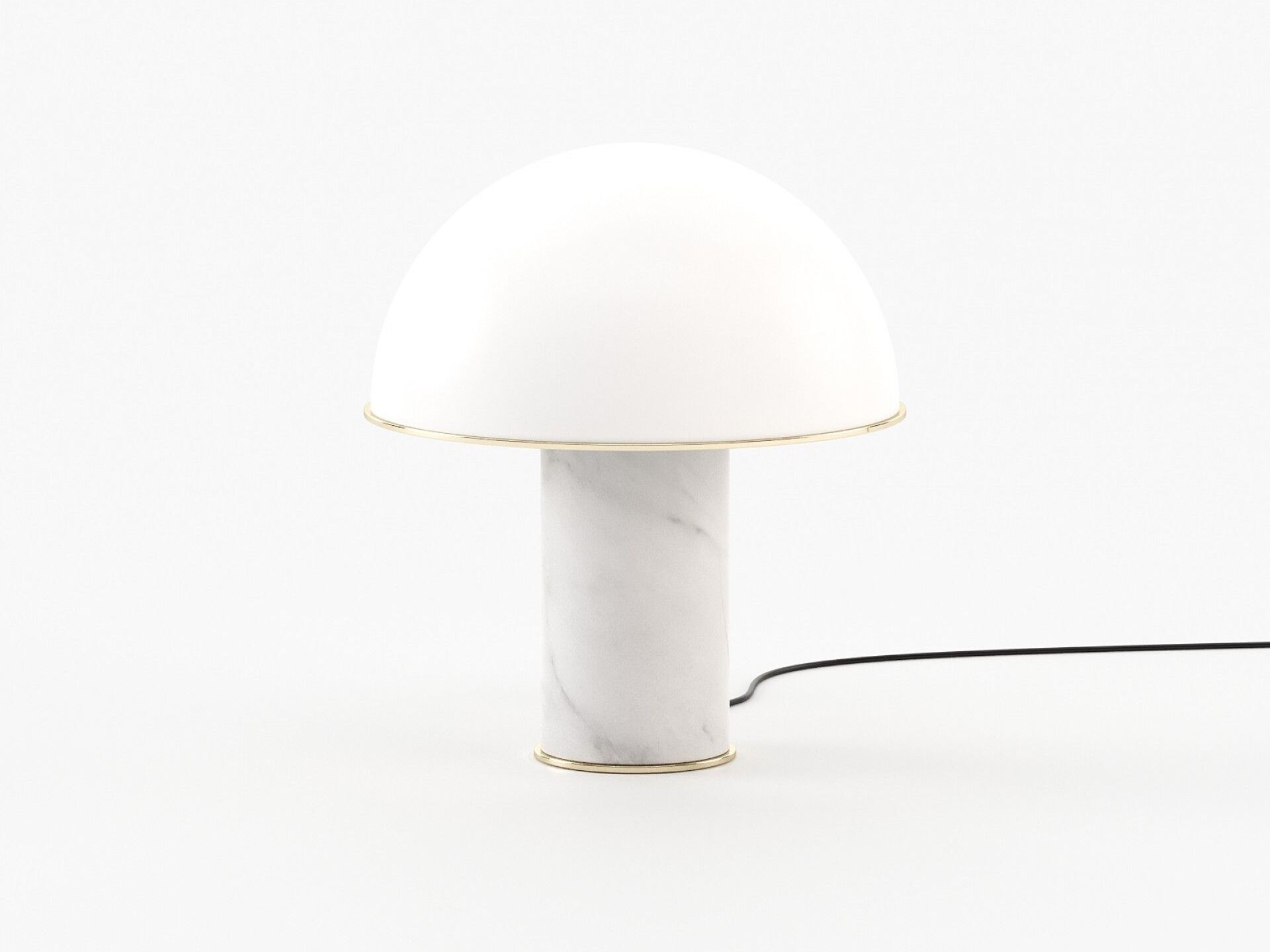 Настольная лампа из мрамора и металла Laskasas FRANKLIN ARCH-00014221