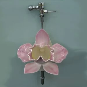 48666 Настенный писсуар, уринал с мушкой Clark Made Urinal