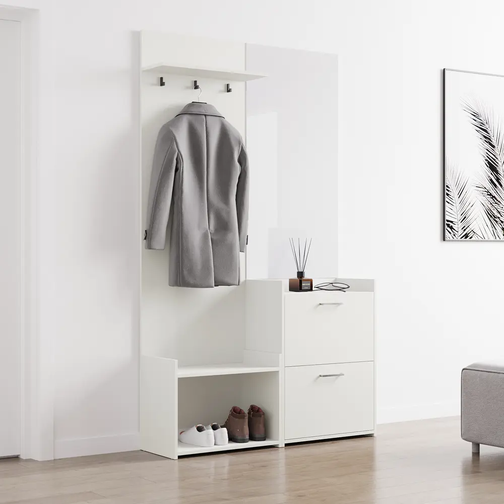 Santreyd Вешалка настенная с 3 крючками Белый лед 89392612 STLM-1416577 - Вид №4