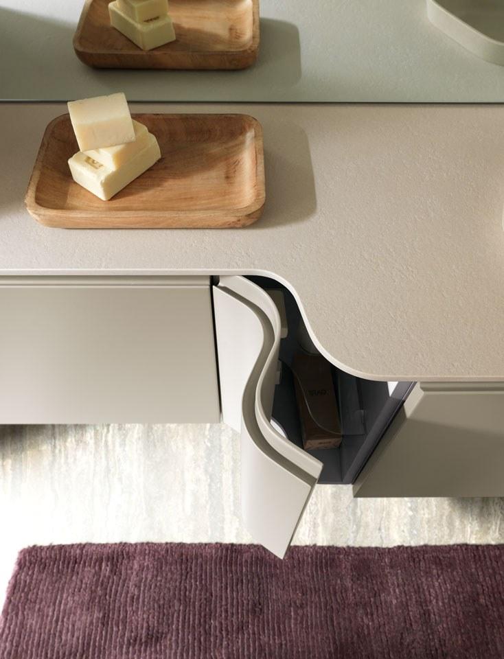 Archeda Подвесной туалетный столик с ящиками, лакированный Gola sun-id-1357656 - Вид №1