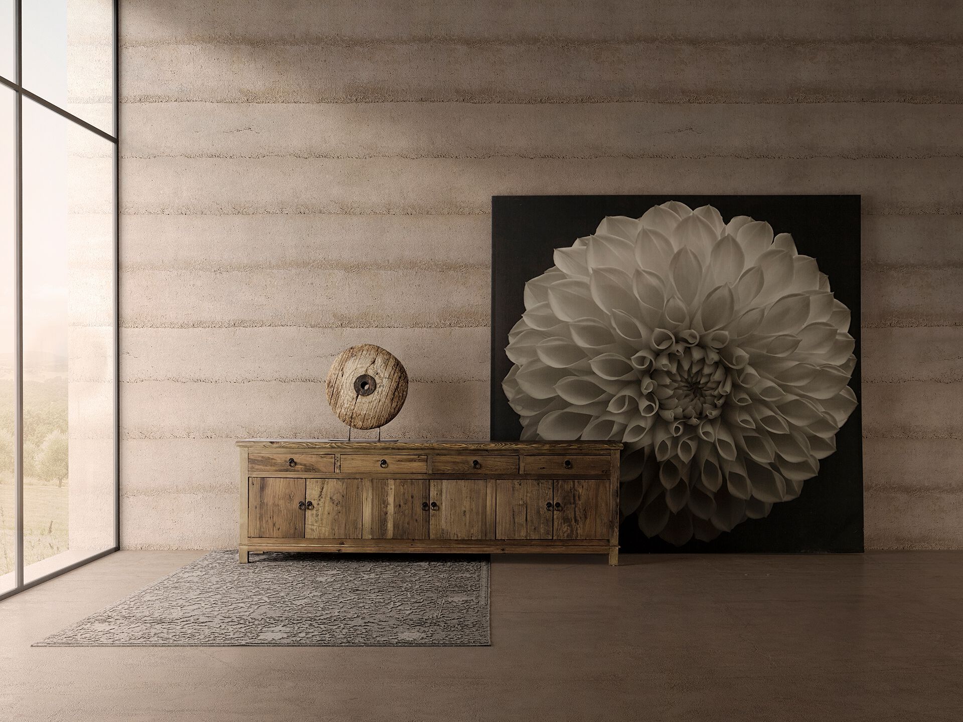 Шкаф из вяза с ящиками с распашными дверцами Vical Home TUAM ARCH-00109991 - Вид №3