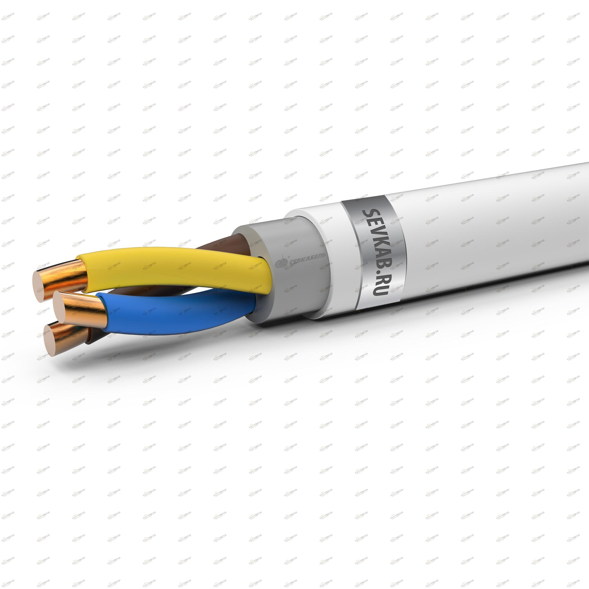 Кабель силовой NYM 3х2,5 ГОСТ (Севкабель) 6131