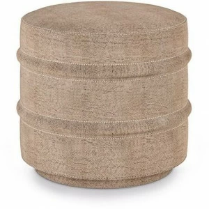 Bellotti Ezio Круглый кожаный пуф Hotel de ville 2016-89