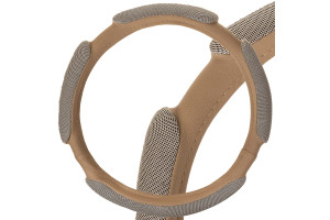 16131664 Оплетка Sponge grid 4 подушечки, L, бежевая экокожа S01102389 SKYWAY