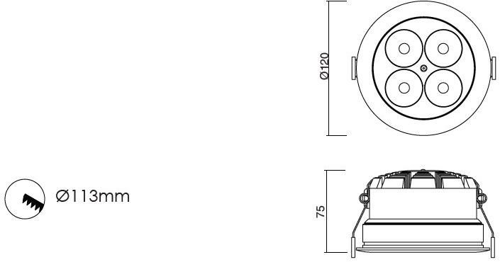 NEXO LUCE Встраиваемый светодиодный уличный светильник Recessed-wet area nexo luce 2614 - Вид №2