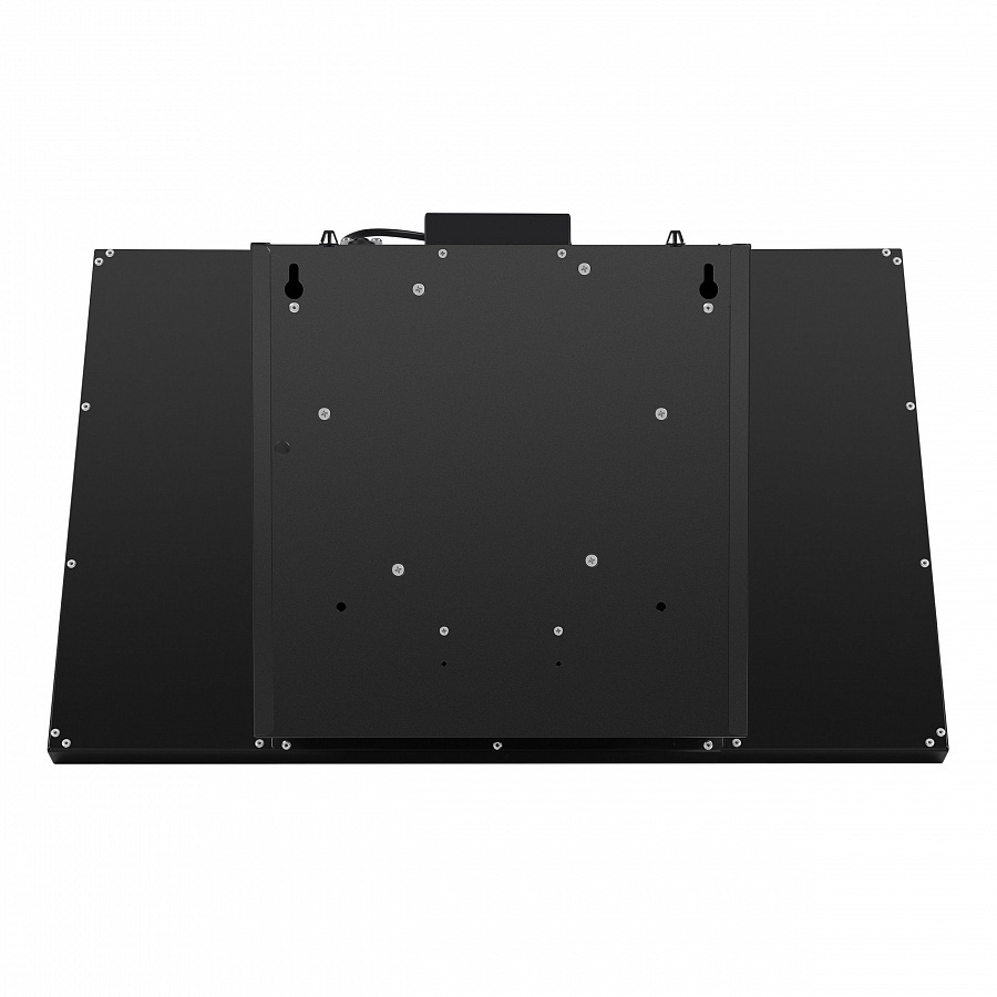 TOWER Light 50 Black Glass Black Вытяжка tower light 50 чёрный/чёрное стекло/ • тип: настенная• цвет: черный• управление: кнопочное• ширина, мм: 500• полная потребляемая мощность, вт: 150• количество скоростей: 3• максимальная производительность, м3/ч: 47 Santreyd  - Вид №7