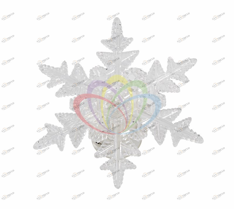 Фигура светодиодная на присоске Снежинка Морозко, RGB SUPERNW СВЕТОВЫЕ ФИГУРЫ 217548 
