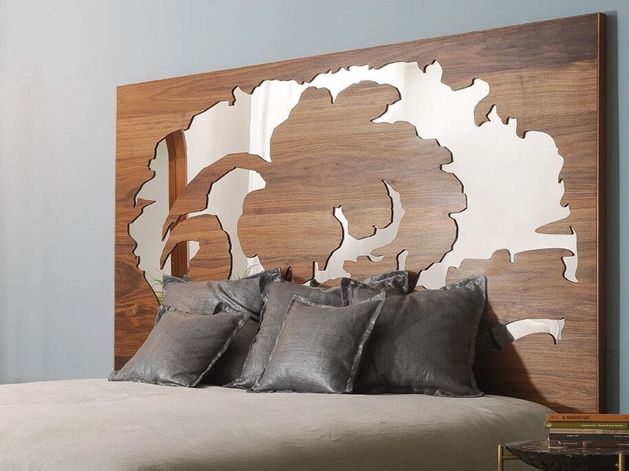 Деревянная двуспальная кровать с высоким изголовьем Lando DAMASCO ARCH-00034411 - Вид №5