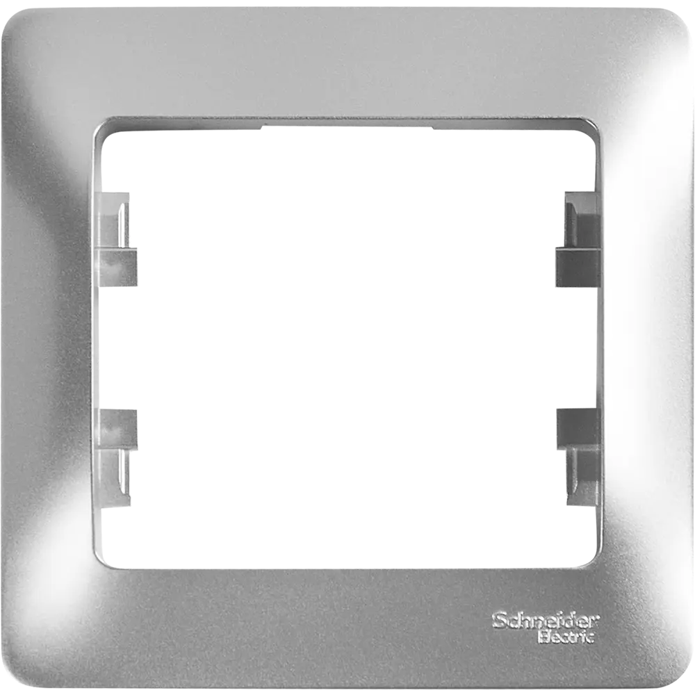 Рамка Schneider Electric Glossa алюминий для розеток и выключателей 86710711 STLM-0070900