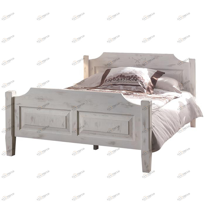 Кровать полутораспальная 140х200 белая Solea VAVI SOLEA 132578 Белый 