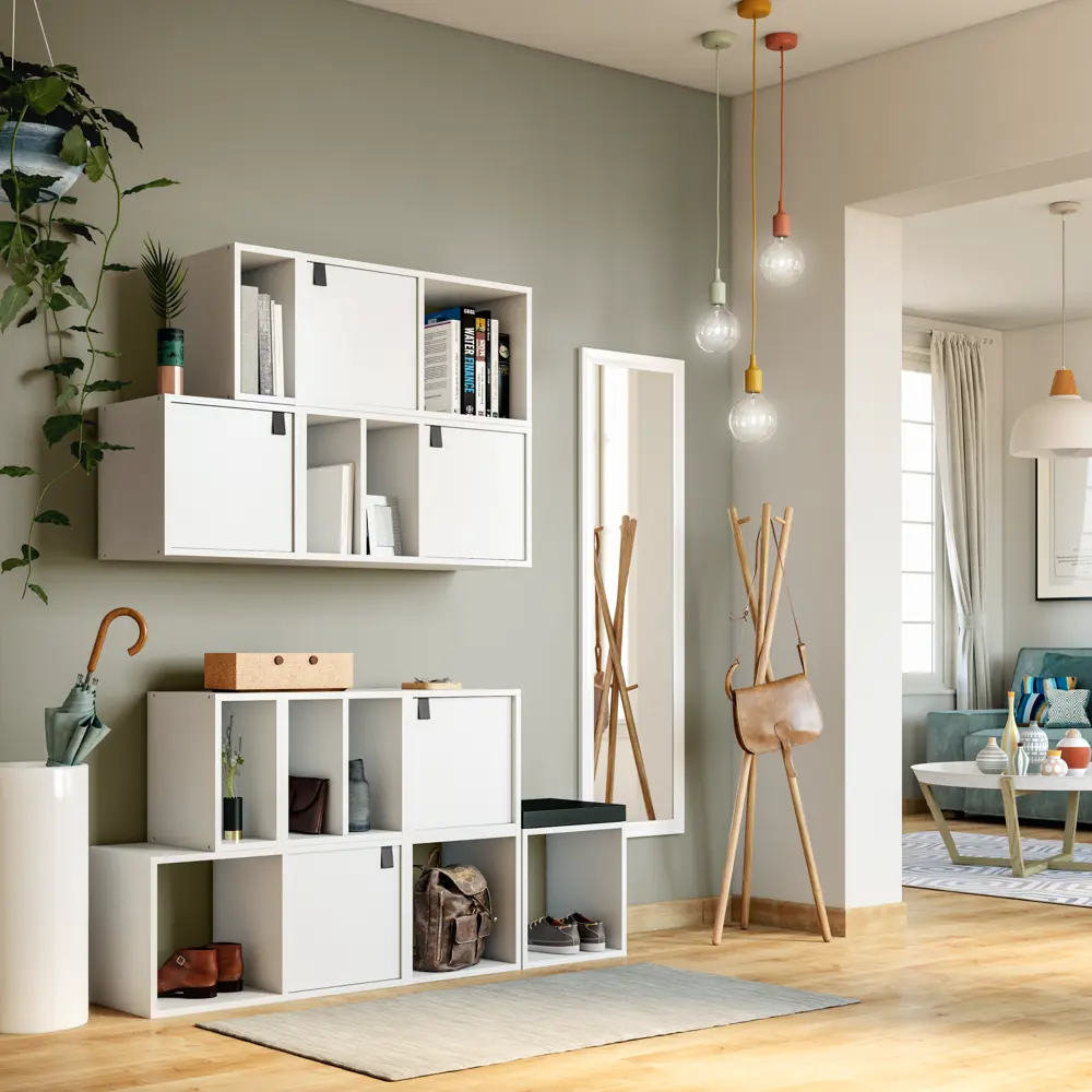 Стеллаж SPACEO KUB 1 секция, 18х36х31,7 см, цвет белый STLM-2199986 - Вид №5