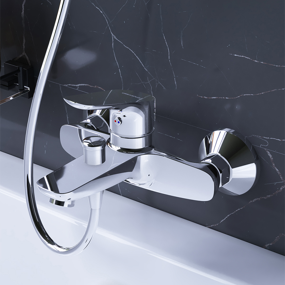 409007700 набор 3 в 1: смес. д/умывальника смес. для ванны/душа душ. комплект Damixa Origin Bit  - Вид №6