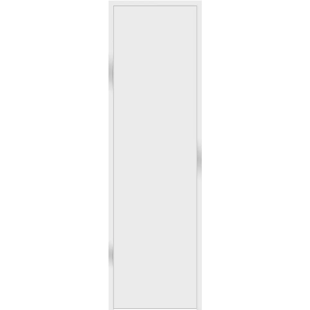 Дверь межкомнатная глухая Invisible 60x220 см цвет белый с замком левая 89433715 STLM-2132732 VELLDORIS 