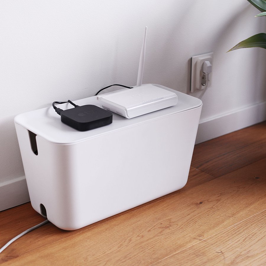 Органайзер белый для проводов большой Cablebox BOSIGN  00-3872107 Белый  - Вид №5