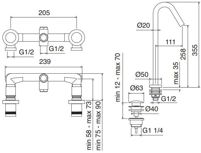 Rubinetterie Treemme X-change  7285xr  - Вид №2