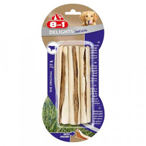 ПР0026079 Лакомство для собак DELIGHTS Beef Палочки с говядиной для мелких и средних пород 3х13см 8 in 1
