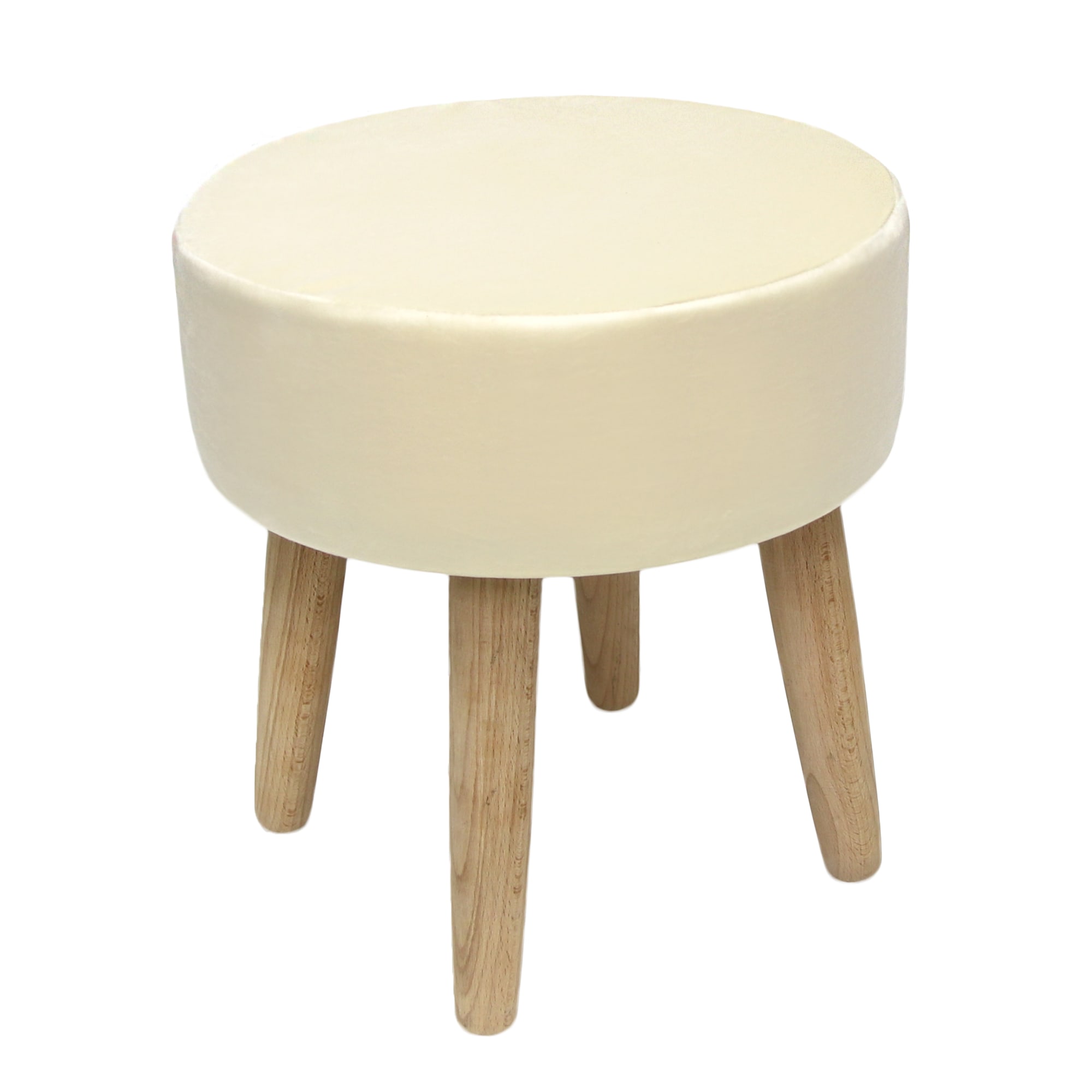 82978483 Табурет с мягкой обивкой, круглый, цвет бежевый Santreyd 