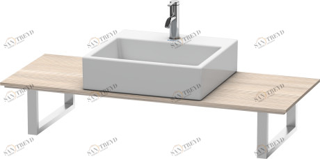 XL010C03131 Консоль для накладных раковин и встраиваемых умывальников, для пристенного варианта X-Large #XL010C 480 мм Сосна серебристая, декор Duravit