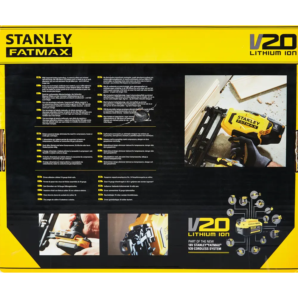 Гвоздезабиватель аккумуляторный Stanley Fatmax SFMCN616B-XJ, 18 В, без АКБ и ЗУ STLM-2042987 - Вид №5