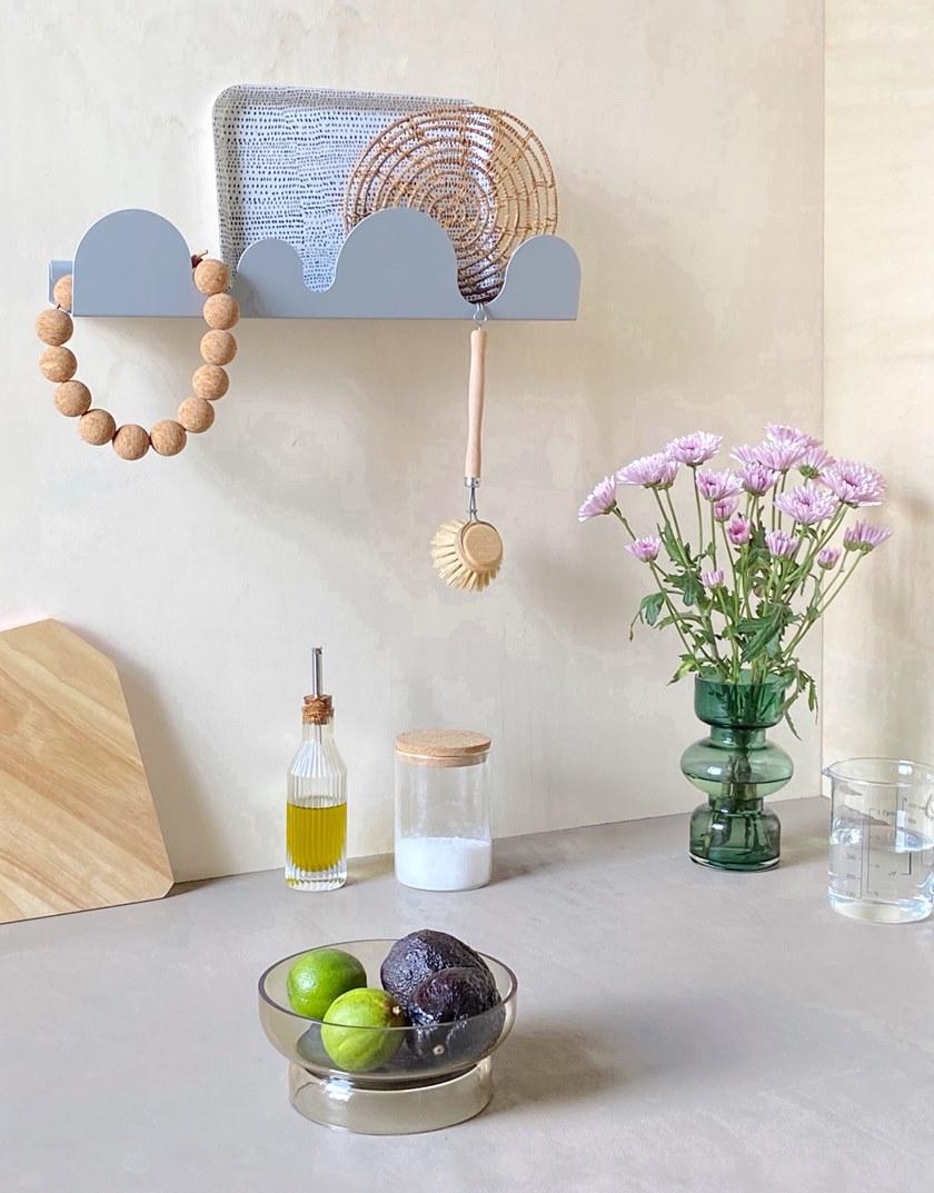 HIRO Настенная вешалка из окрашенной стали с полкой sun-id-1424515 - Вид №1