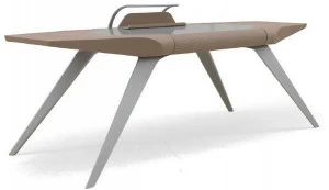 Aston Martin Рабочий стол из алюминия с кожаной обивкой