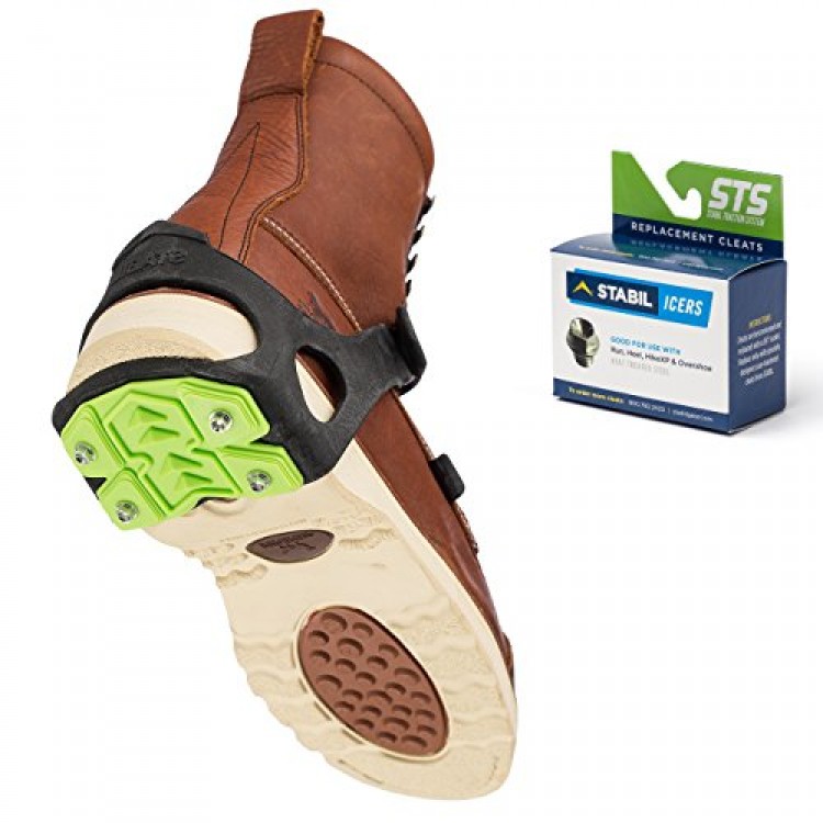 HEEL-700 STABIL Ледоход каблук на ботинок- STABIL icers Heel Черный-зеленый  - Вид №4