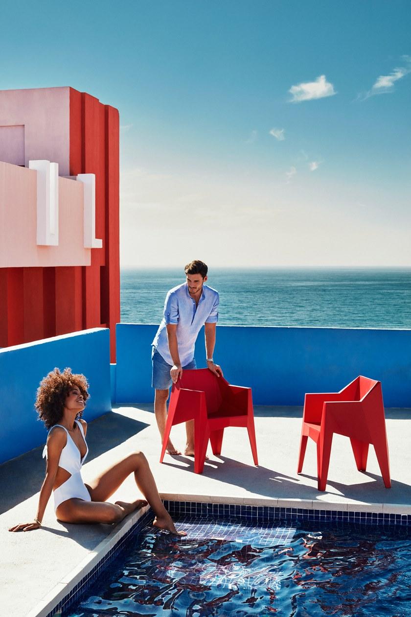 VONDOM Штабелируемый садовый стул с подлокотниками Voxel sun-id-1470954 - Вид №5