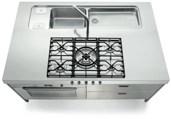 ALPES-INOX Мини-кухня из нержавеющей стали Liberi in cucina sun-id-1348460 - Вид №2