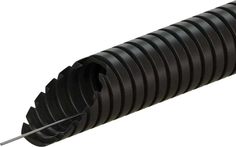 Гофрированная труба ЭКОПЛАСТ D25 мм с зондом для электропроводки 10056139