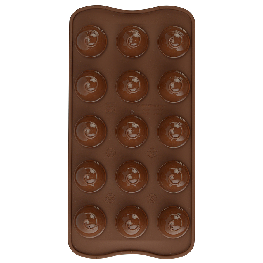 22.152.77.0165 Форма для приготовления конфет choco spiral силиконовая Silikomart  - Вид №3