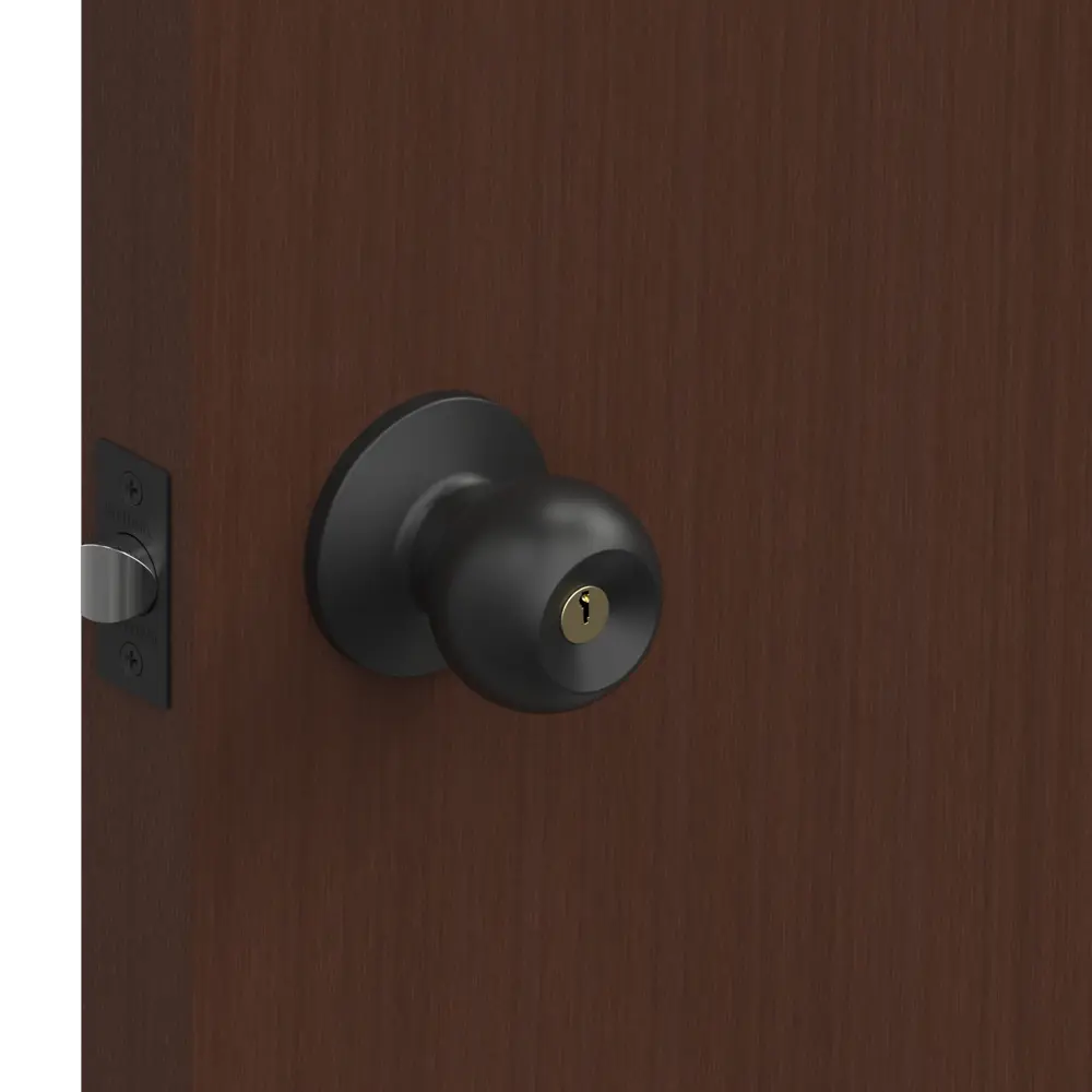 Ручка-защелка Fuaro 672/BL BL-E с ключами и фиксатором, цвет черный STLM-2046664 - Вид №6