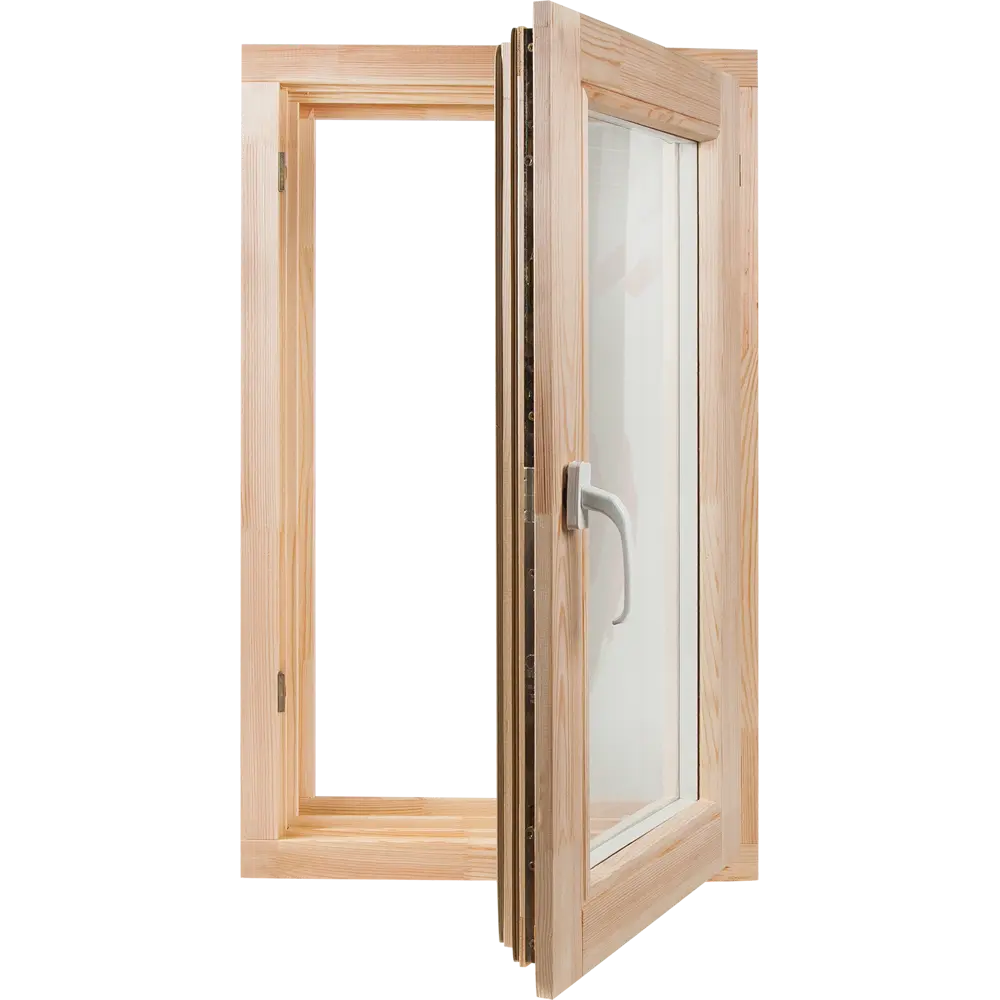 Santreyd Окно деревянное одностворчатое из сосны с однокамерным стеклопакетом 15048402 STLM-0005240 - Вид №3