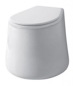 CT00200002 Приставной унитаз напольный Черный Disegno Ceramica CATINO Италия