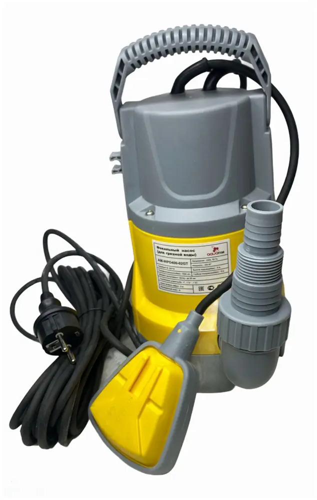 91014726 Насос погружной дренажный Aquatim Am-wpd400-02gt чистая и загрязненная вода расход 10000 л/ч STLM-0441984