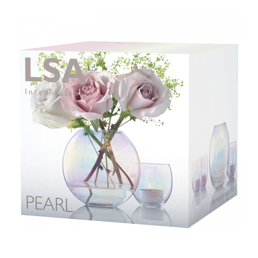 Ваза круглая pearl 11 см LSA INTERNATIONAL - 253349 Прозрачный  - Вид №5