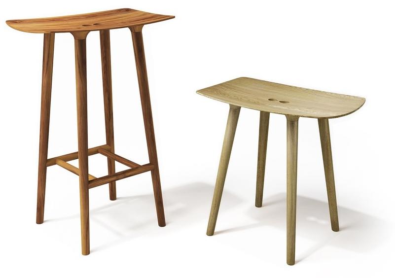 sixay furniture Барный стул из массива дерева с подставкой для ног Paul sun-id-1349811 - Вид №3