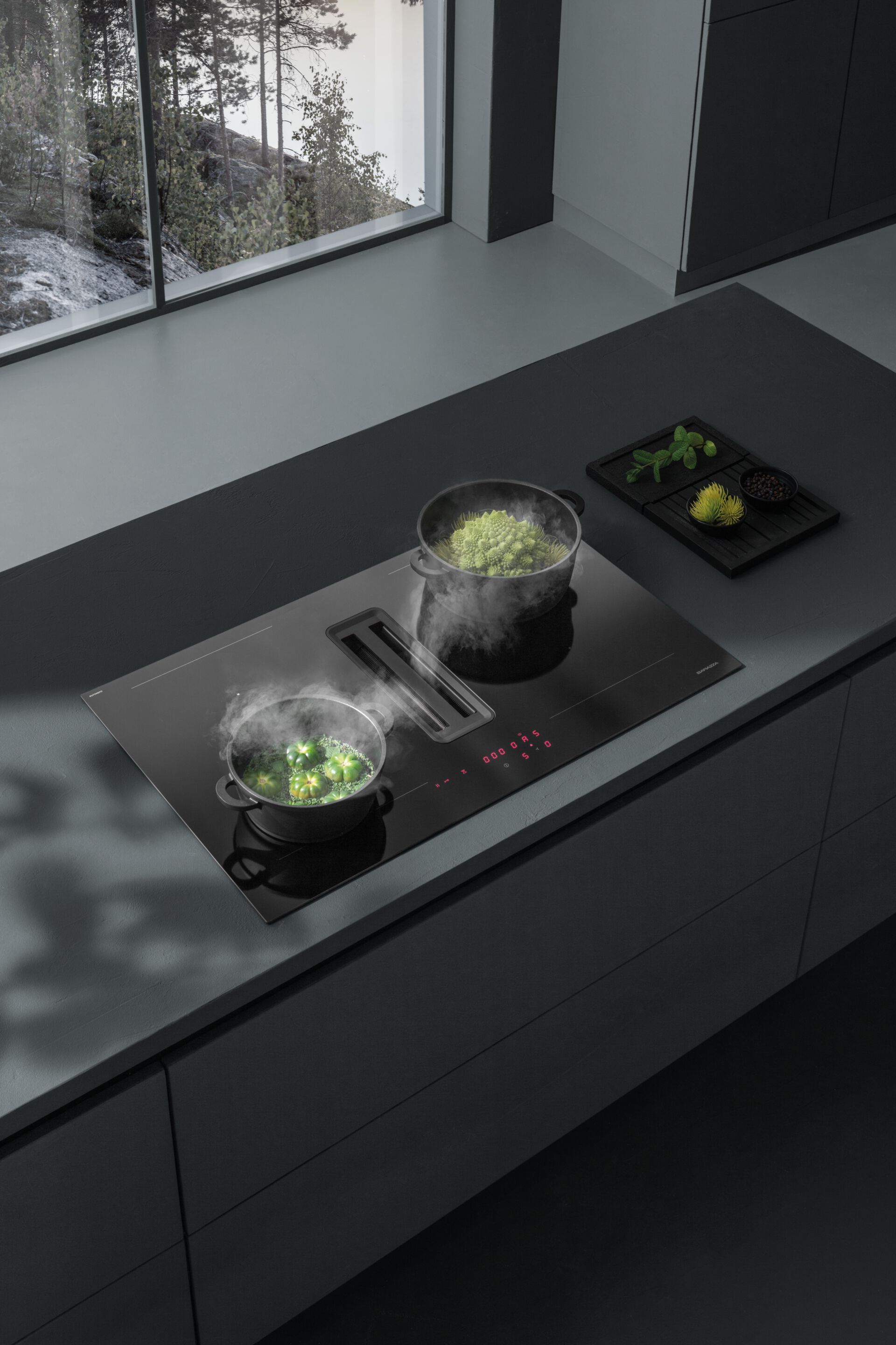 Индукционная плита со встроенной вытяжкой Barazza Zero Advance ARCH-00087122 - Вид №1