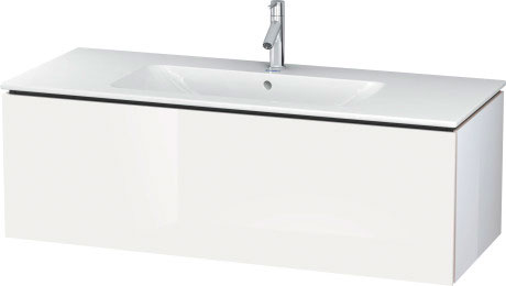 LC614305252 Тумбочка подвесная L-Cube #LC6143 1220 x 481 мм Европейский дуб, декор Duravit - Вид №2