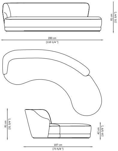 Paolo Castelli 4-х местный бархатный диван sun-id-1442572 - Вид №10